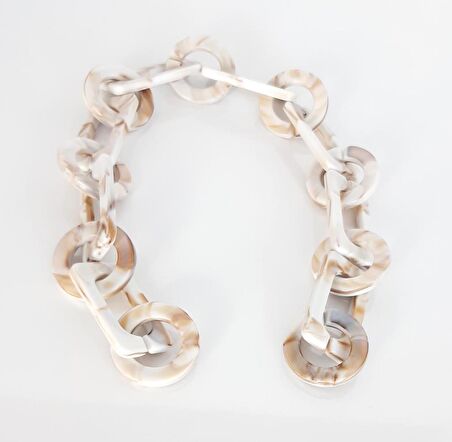 40 Cm Akrilik Zincir Taba Tonlu