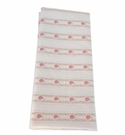 120x50 cm Pamuklu Astarlık Kumaş Minik Gül Desen  Örgü Çanta İçin