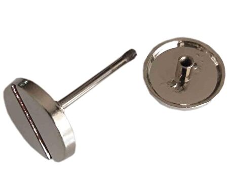 Vidalı Böce Gümüş Renk 3.5 cm Örgü Çanta İçin
