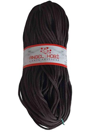 Polyester Rulo Makrome Koyu Kahve 5mm