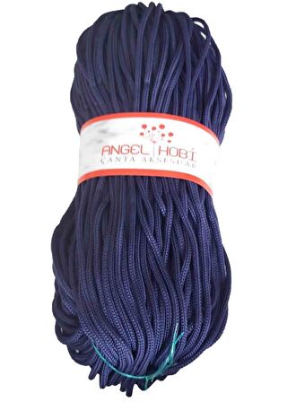 Polyester Rulo Makrome Lacivert 5mm