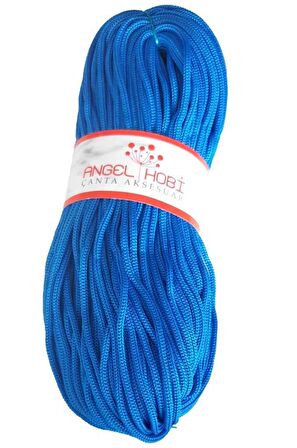 Polyester Rulo Makrome Saks Mavi 5mm
