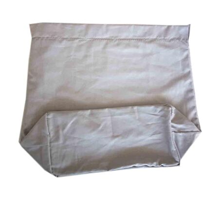 Örgü Çantaya Hazır Astar Tabanlı 22x12cm Açık Gri