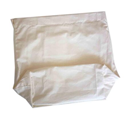 Örgü Çantaya Hazır Astar Tabanlı 22x12cm Krem