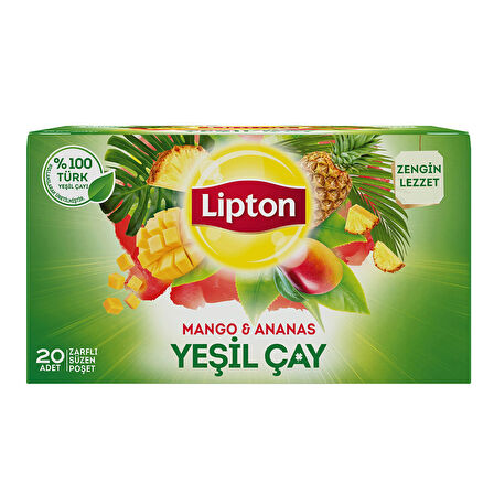 Lipton Bitki Çayı 20 li Adaçayı-Ihlamur-Yeşil Çay Mango Ananas 3 lü Set