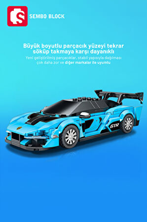 Sembo Block Famous Cars Senna 237 Parça yapı blokları Lego ile uyumlu (714006)