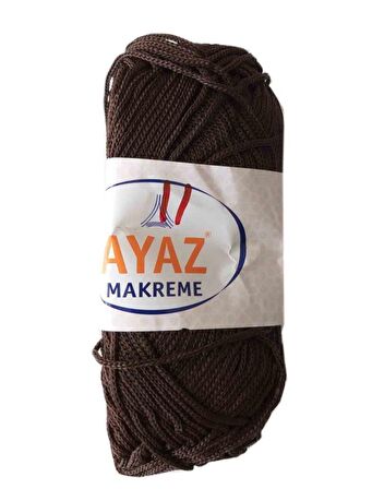 100 Gram Polyester Makrome No:11 Koyu Kahve