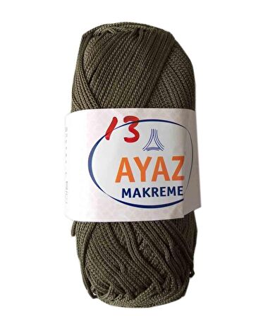 100 Gram Polyester Makrome No:13 Haki