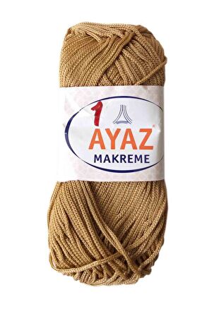 100 Gram Polyester Makrome No:1 Sütlü Kahve