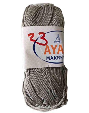 100 Gram Polyester Makrome No:23 Gri