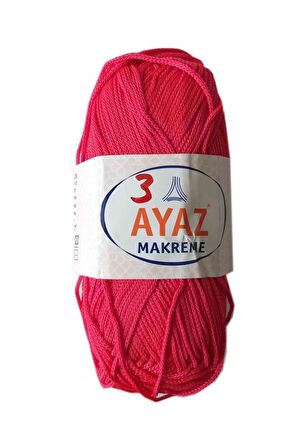 100 Gram Polyester Makrome No:3 Kırmızı