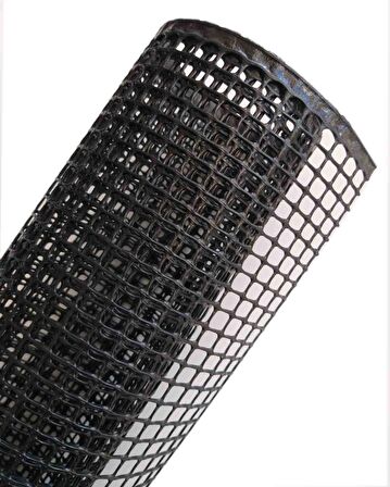 50x30 Cm Siyah Plastik Kanvas Büyük Delikli
