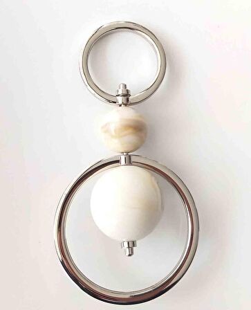 Akrilik Gümüş-Bej Kulpluk