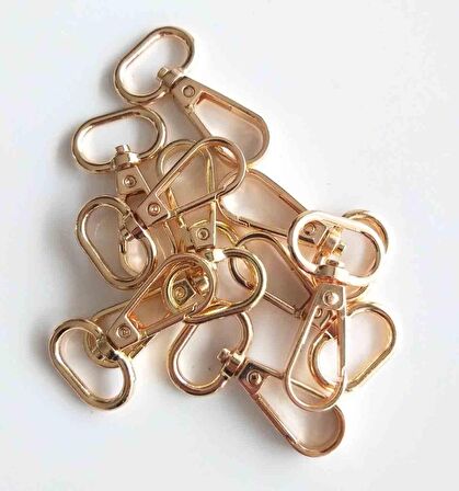 10lu Light Gold Renk 2 cm Kanca