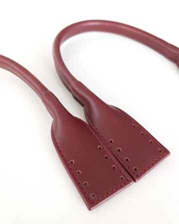 Suni Deri Pelikan Model Kısa Çanta sapı Bordo Renk