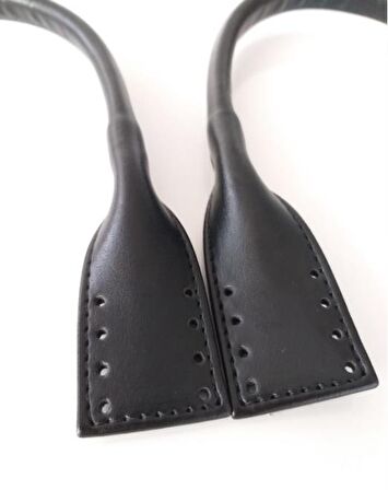 Suni Deri Pelikan Model Kısa Çanta sapı siyah