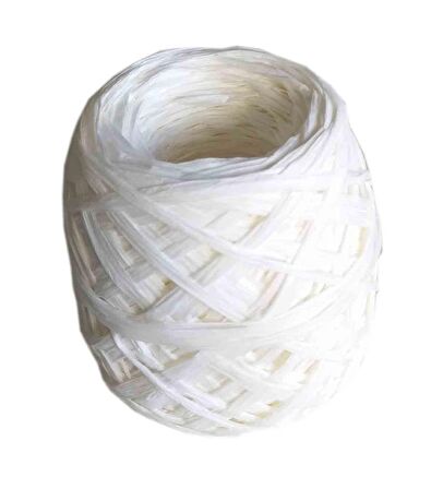 Sarılmış Rafya Beyaz Renk 100 Gr