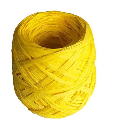 Sarılmış Rafya Sarı Renk 100 Gr