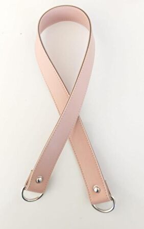 67x3 cm pudra renk suni deri çanta sapı