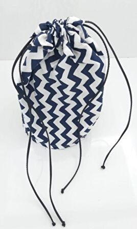 Hazır Kova Çanta Astarı Zigzag desen