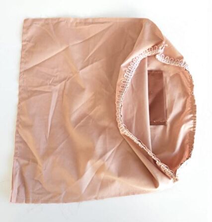 Fermuarsız 38x38 cm dikilmiş astar Sütlü Kahve