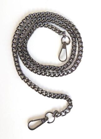 Füme Renk, 8 mm, Kancalı Çanta Zinciri