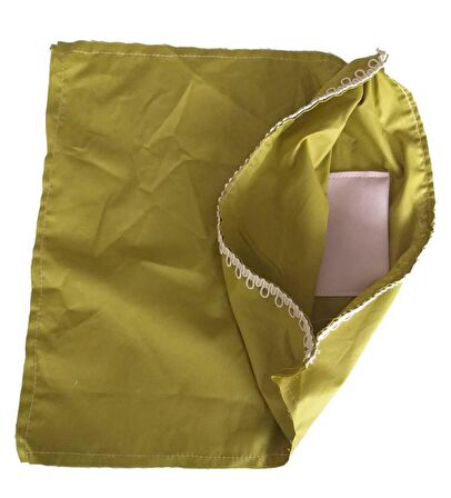Fermuarsız 38x38 cm dikilmiş astar Fıstık Yeşili