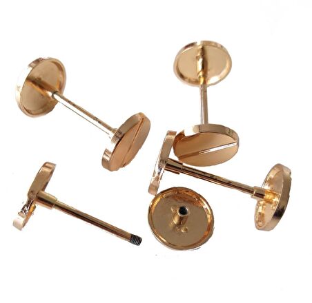 1 adet Vidalı Böce Light Gold Renk 3.5 cm Örgü Çanta İçin