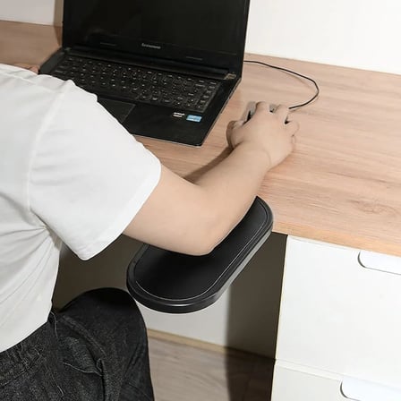 MODDESTORE Ergonomik Ayarlanabilir Masa Kol Dayanağı ve Döner Mouse Pad Tutucu, Masaya Takılan Bilek ve Ön Kol Destek Aparatı, Ofis ve Ev Kullanımı İçin Rahatlatıcı Tasarım