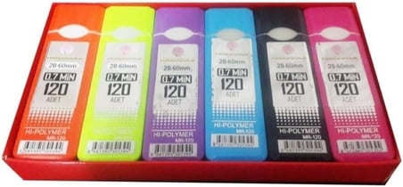 Min Kalem Ucu 12 Adet 120 Adetli Tüp 07 Mm Tek Ebat