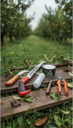 6 Parça Profesyonel Bahçe Aşı Seti | Testere, Macun, Bıçaklar &amp; Bağ Makası