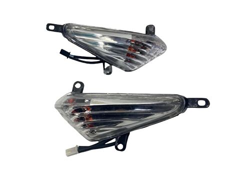 Honda Cbf 150 Ön Sinyal Takımı Beyaz Renk Oem -Arasmoto