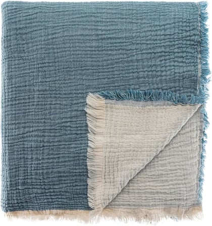 Müslin Pike Çift Kişilik, 100% Pamuk 4 Katlı Kaliteli Müslin Yatak Örtüsü, Dekoratif Şık Yumuşak Hafif Yazlık Pike (Petrol Mavi, Çift Kişilik 220x240 cm)