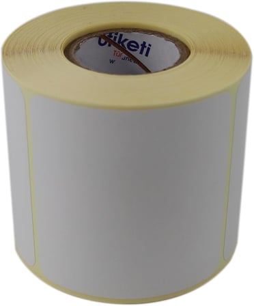 Eko Termal Etiket 80mm x 80mm Ruloda 500 Adet 40mm Kuka Çapında Direk Termal Transfer Etiketi