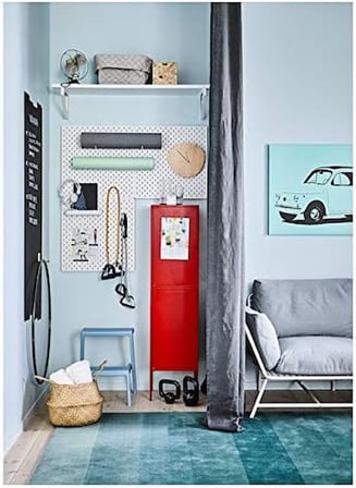 SKÅDIS Pegboard, beyaz, 56 x 56 cm ev ve ofis kullanımı için. Bildirim panoları, kağıt ve medya düzenleyiciler, küçük depolama ve düzenleyiciler, depolama ve organizasyon, çevre