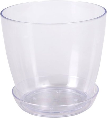 Orkide Saksı, Şeffaf Kristal Orkide Saksı 1,5 Litre
