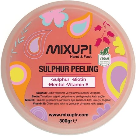 Hand ve Foot Sulphur Biotin, Menthol Peeling 300 gr