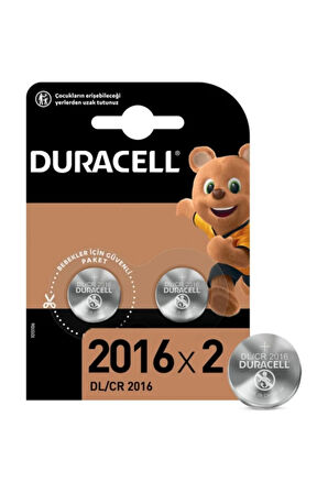 Özel 2016 Lityum Düğme Pil 3v 2’li Paket