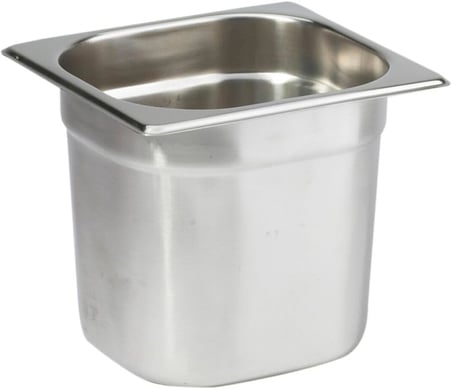 Paslanmaz Çelik Gastronom/gastronorm Küvet Gn 1/6-150 (17,6 X 16,2 X 15 CM)