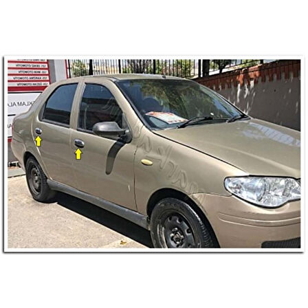 Fiat Albea Krom Kapı Kolu 2002-2012 4 Kapı Paslanmaz Çelik