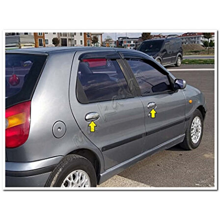 Fiat Palio Krom Kapı Kolu 1998-2011 4 Kapı Paslanmaz Çelik