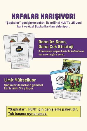 Hunt - Şapkalar 25 Kartlık Genişleme Paketi