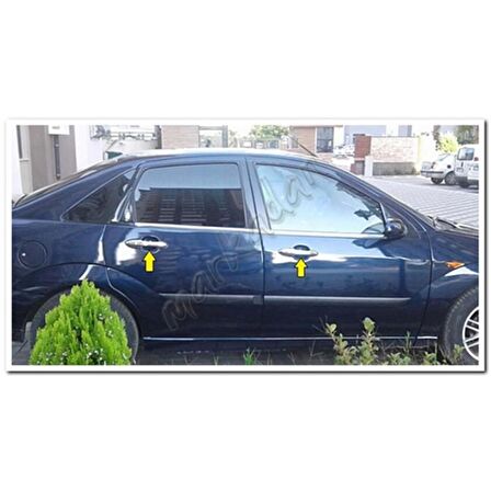 Ford Focus Sedan Krom Kapı Kolu 1998-2005 4 Kapı Paslanmaz Çelik