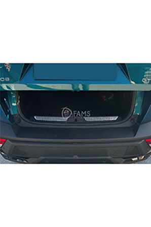 Peugeot 408 Krom Bagaj İç Eşik Koruma 2022> Taşlı Paslanmaz Çelik