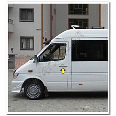 Mercedes Sprinter Krom Kapı Kolu 1998-2006 4 Kapı Paslanmaz Çelik