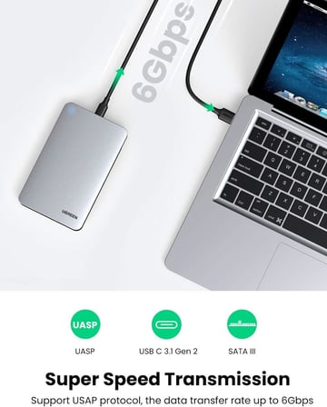 USB to USB C Gen2 2,5'' Hard Disk Kutusu