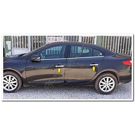 Renault Fluence Krom Kapı Kolu 2010-2016 4 Kapı Paslanmaz Çelik