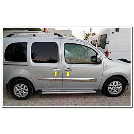 Renault Kangoo Krom Kapı Kolu 2008-2020 4 Kapı Paslanmaz Çelik