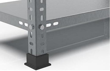 5 Katlı 3'lü Bitişik Paslanmaz Krom Raf - Inox Soğuk Oda Rafı, Buzhane Rafı 31x75 cm-100 cm-0.70 mm