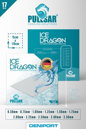 Ice Dragon® Termal - Thermal pad / 17.0 W/m*k 100 * 50 (0.75 mm)
